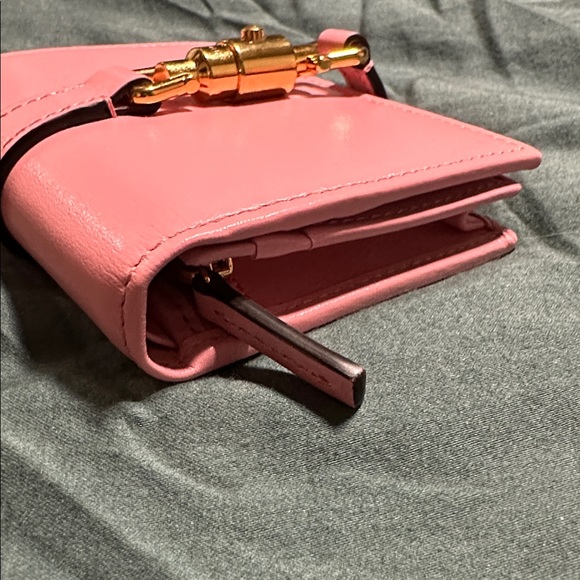 NWT GUCCI Jackie 1961 Card Case Wallet Wild Rose with Gold Accent - Picture 9 of 10